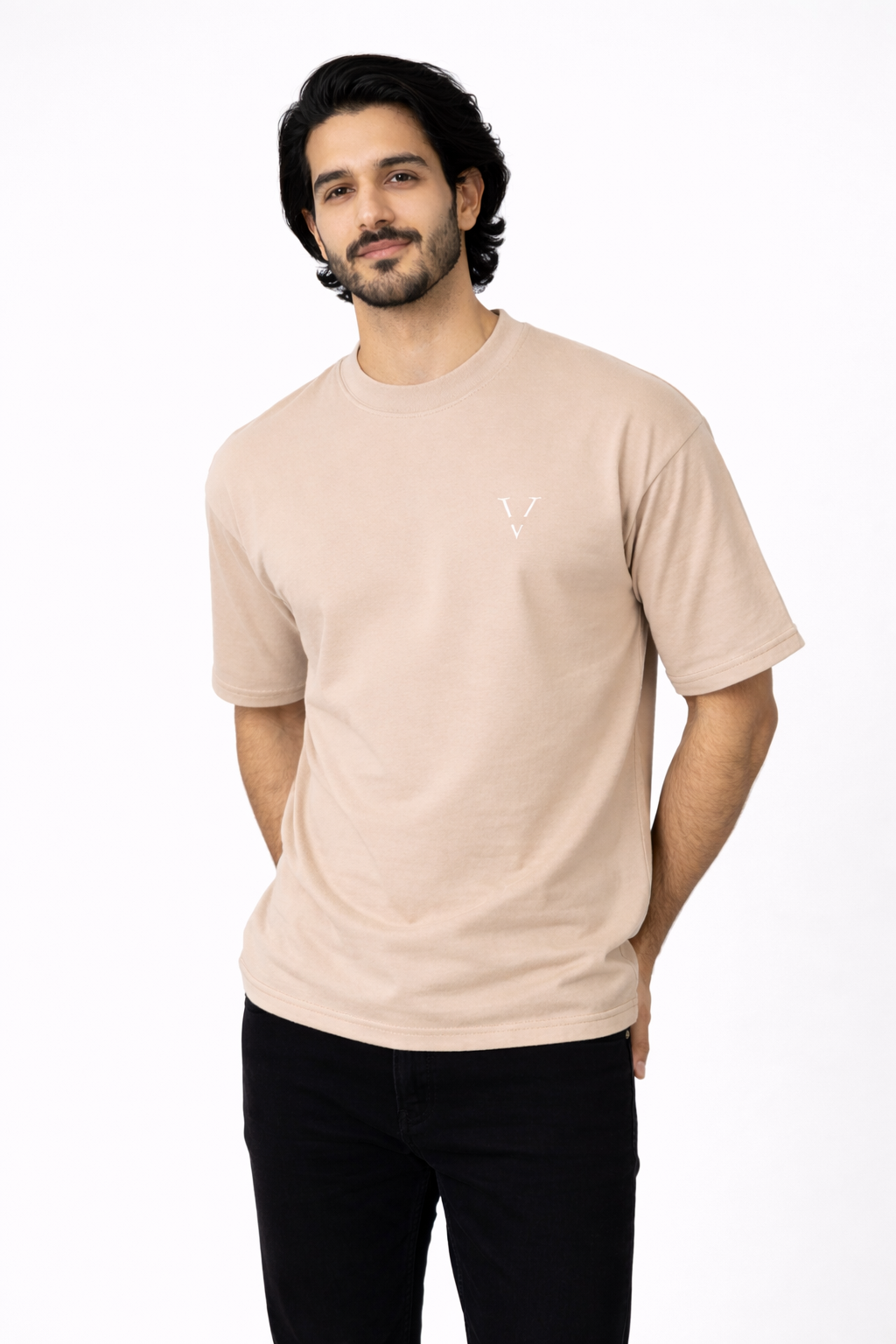Boxy Fit Shirt Beige