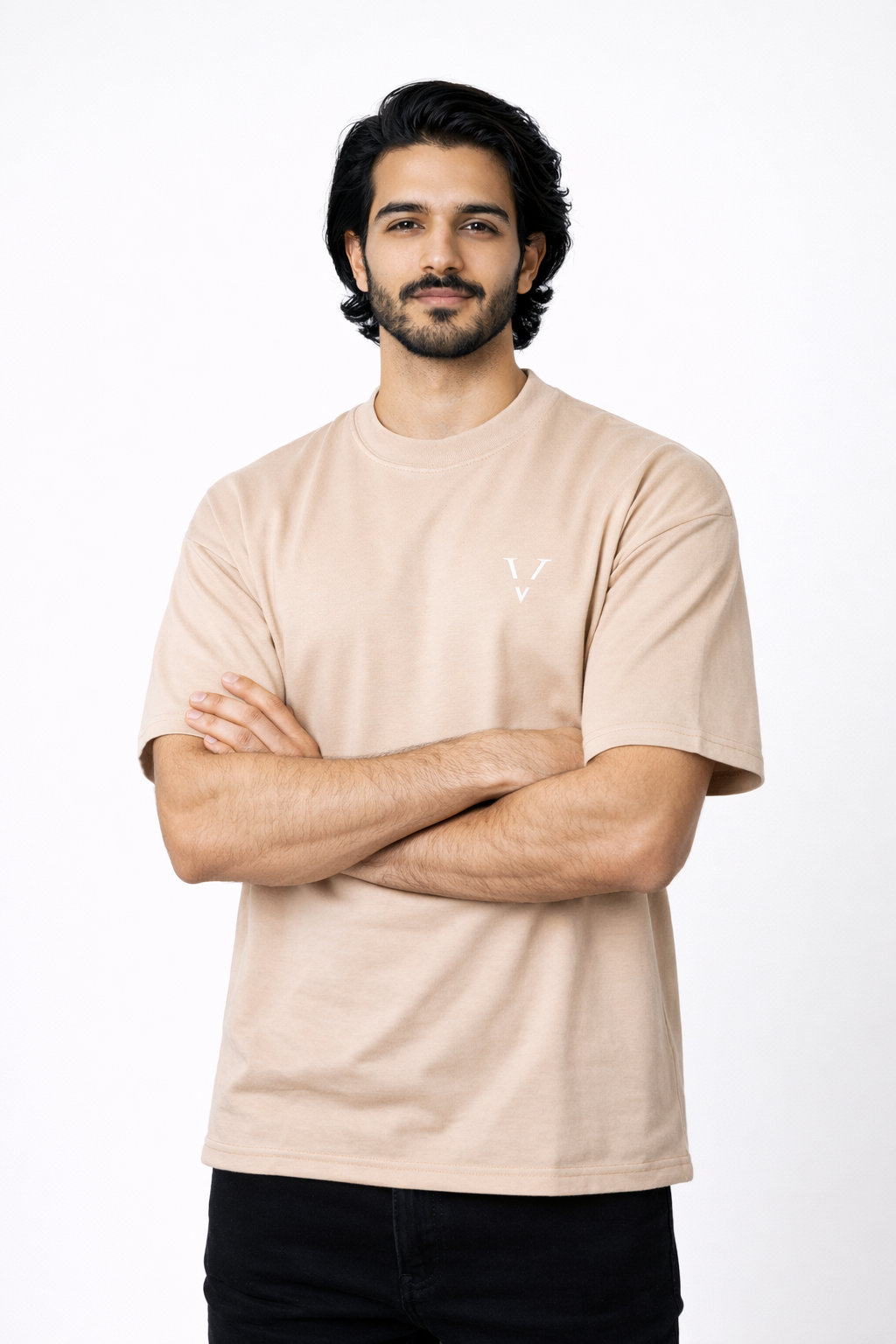 Boxy Fit Shirt Beige