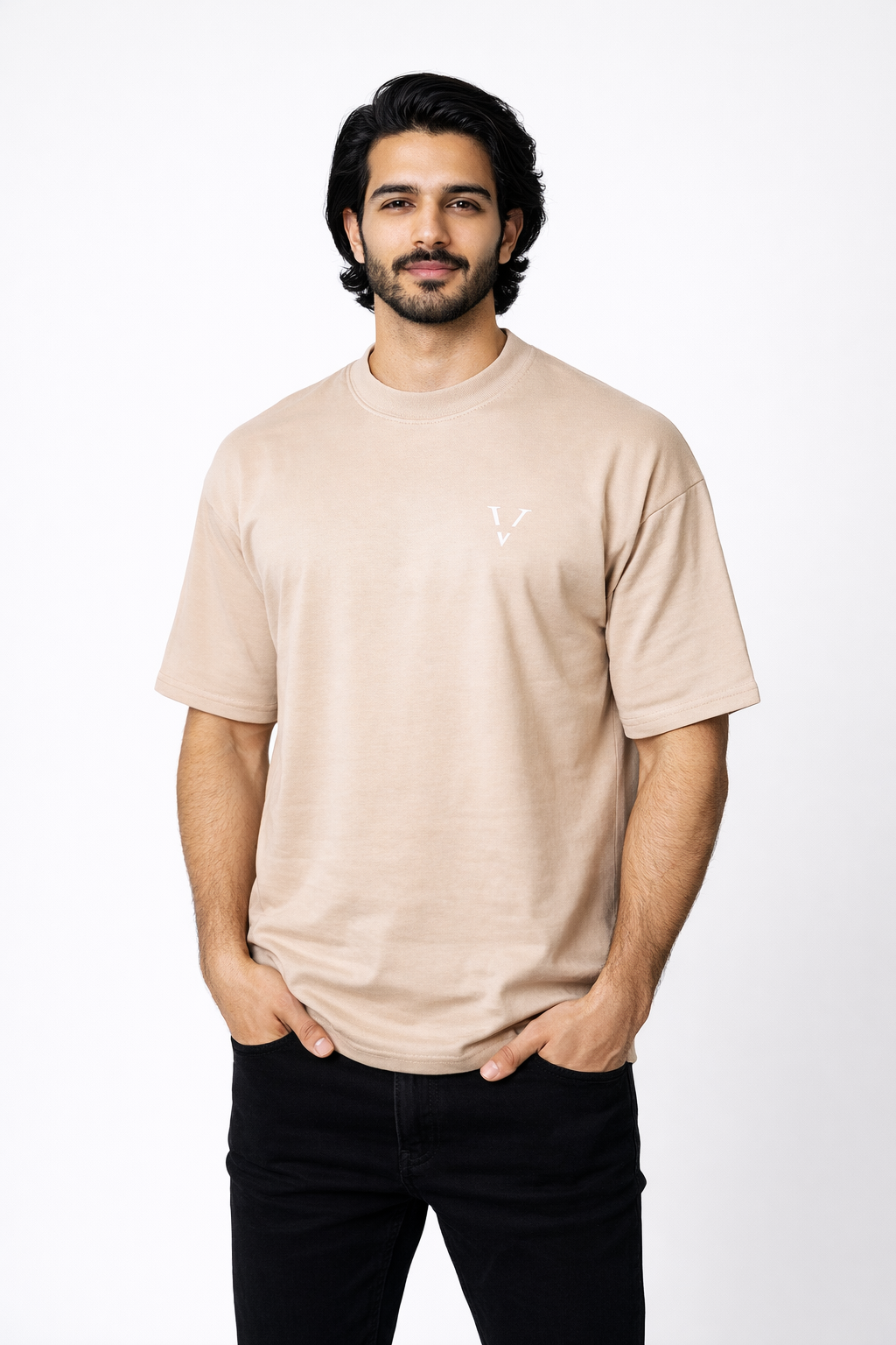 Boxy Fit Shirt Beige